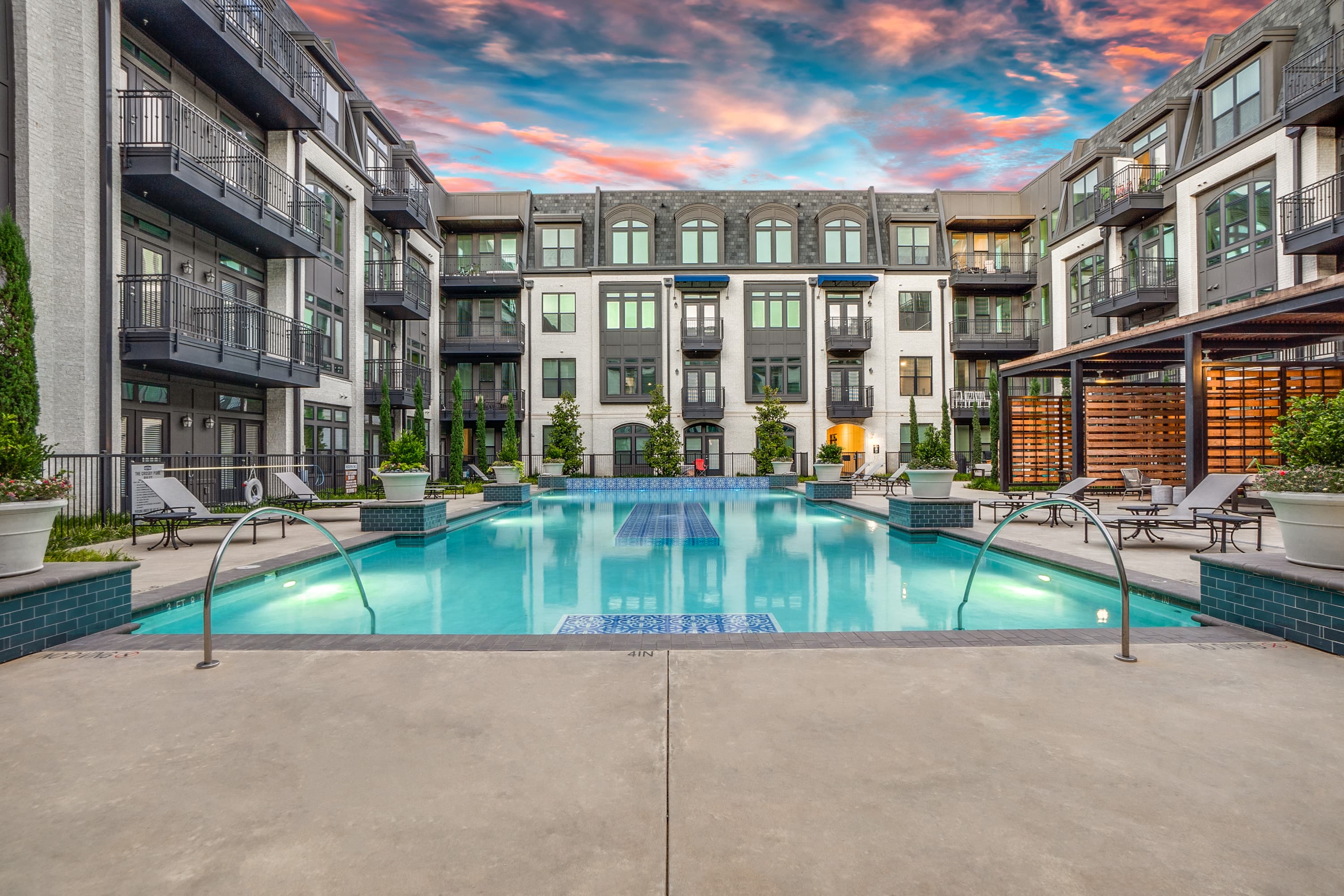 Pool at the on-site multifamily community