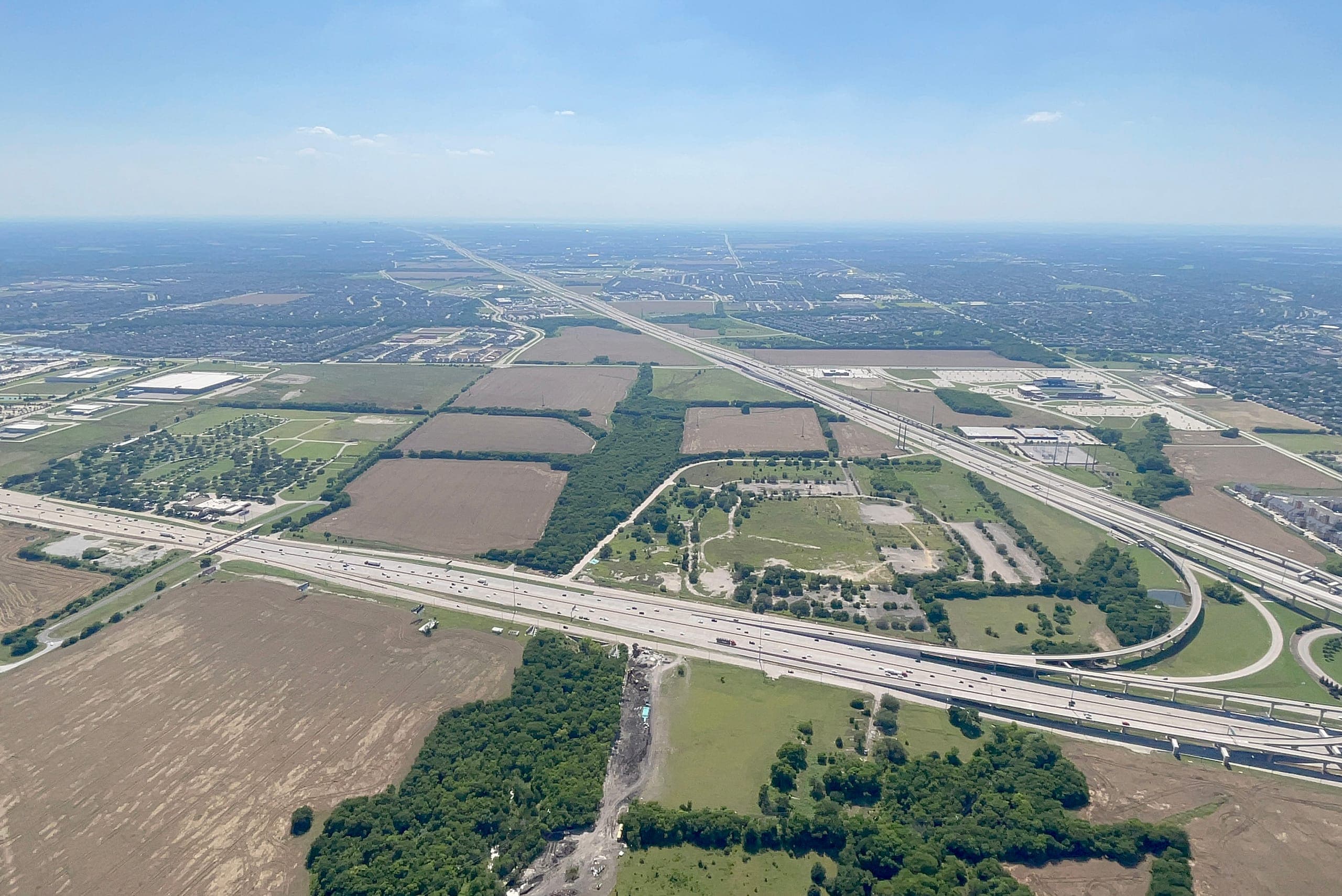 Drone photo of the Allen site