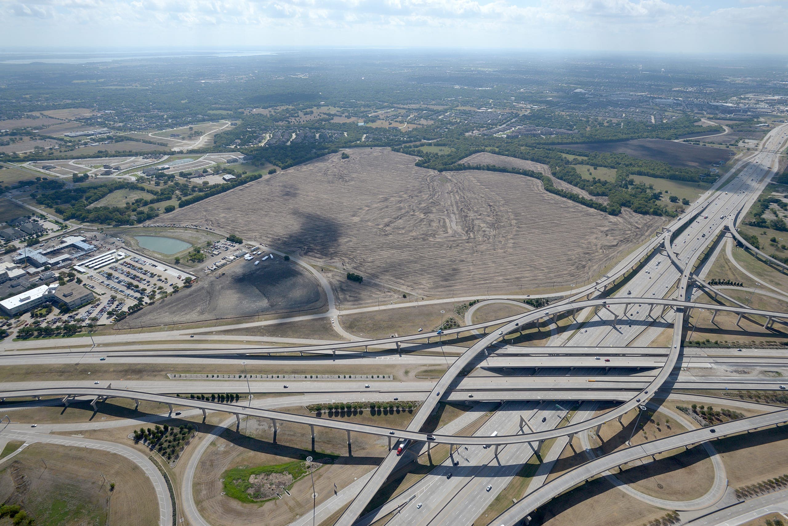 Drone photo of the Fairview site