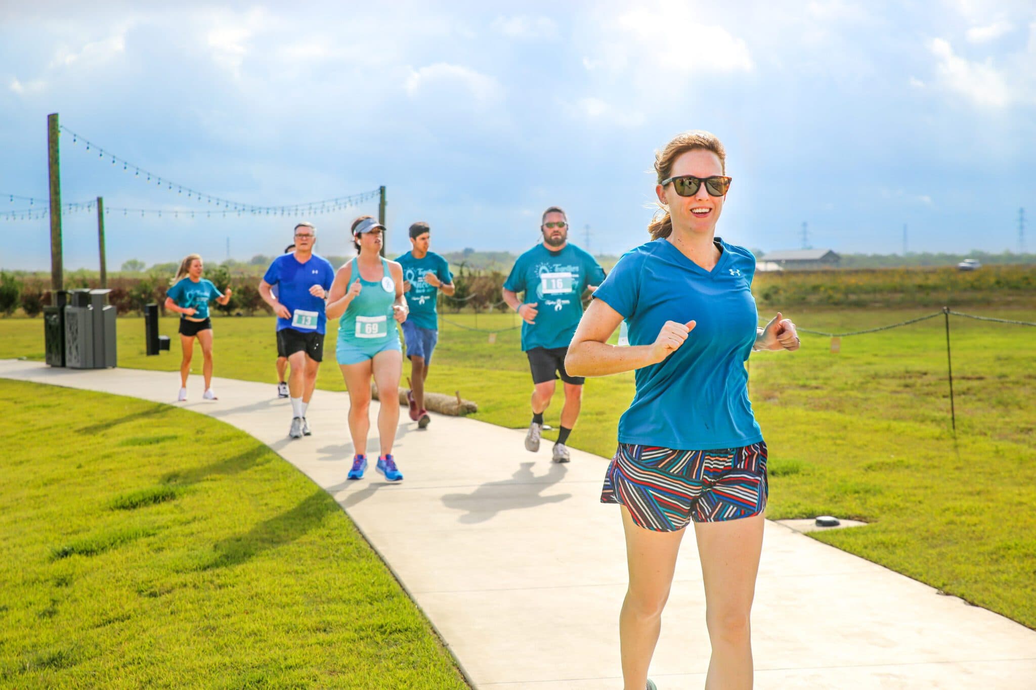 Runner on the trails at Cypress Waters