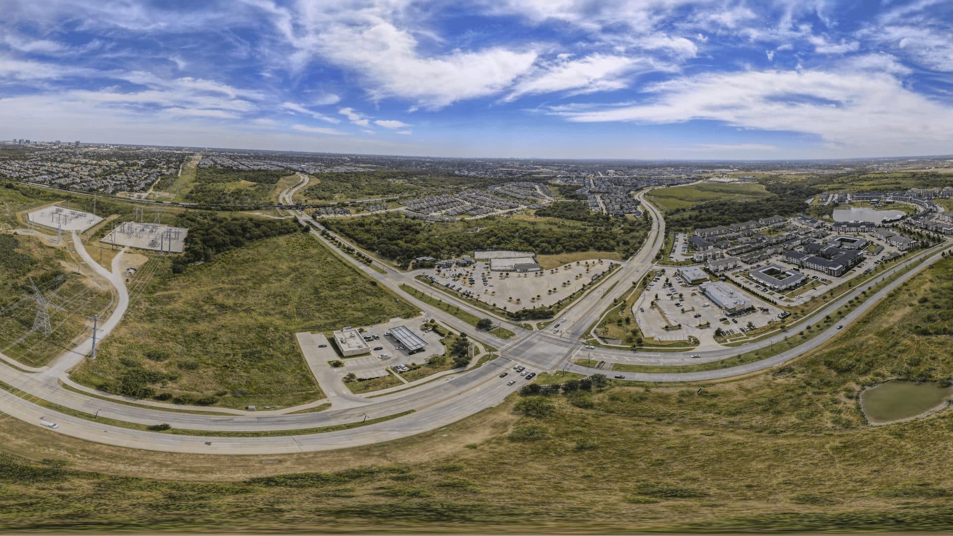 Aerial view of raw land at Austin Ranch
