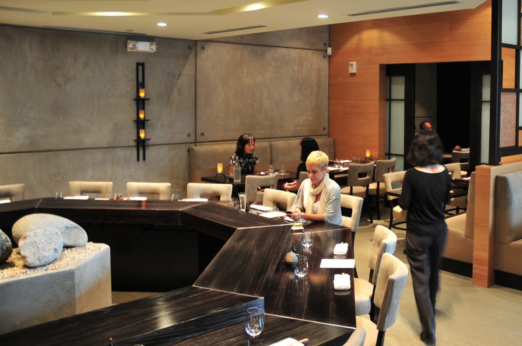 Tei An restaurant interior at One Arts Plaza