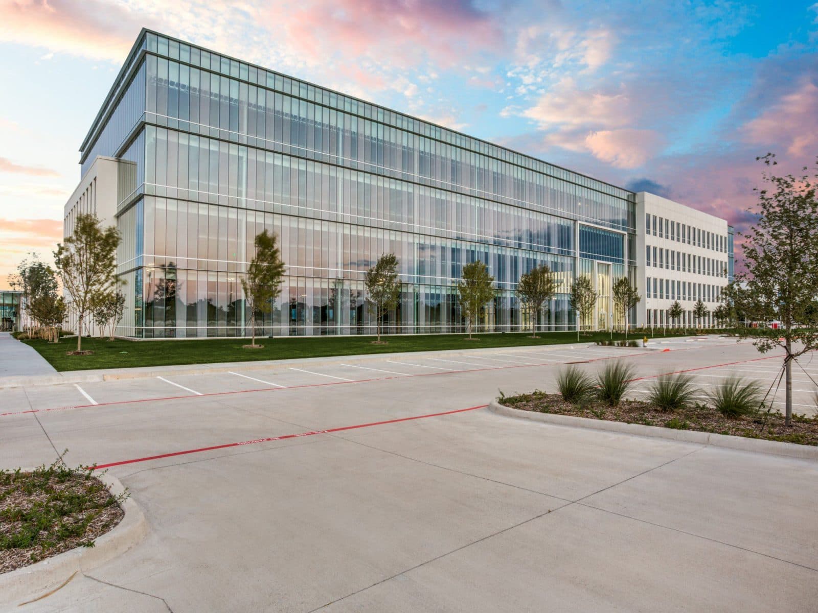 Office building exterior at The Landing