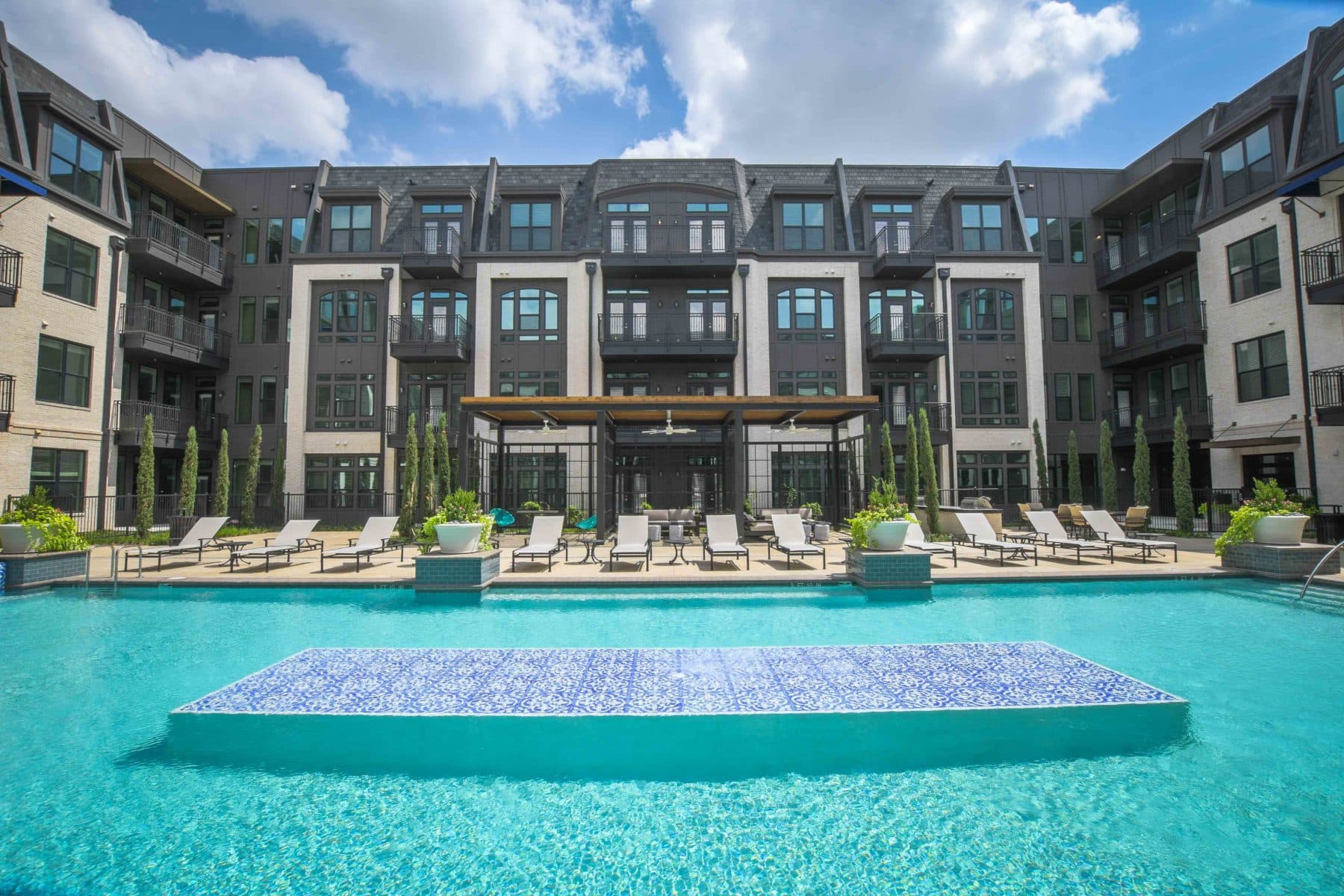 Resort-style pool at The Crosby