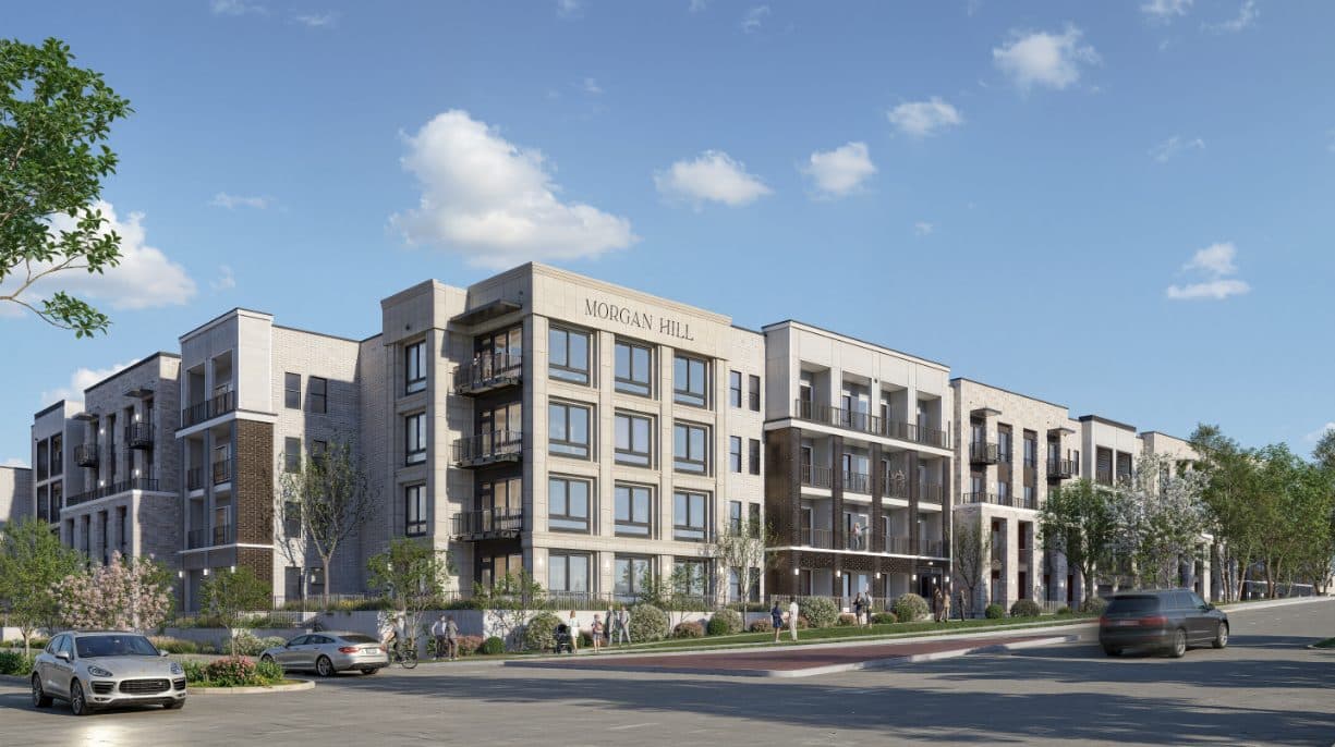 Rendering of Morgan Hill apartments — coming soon