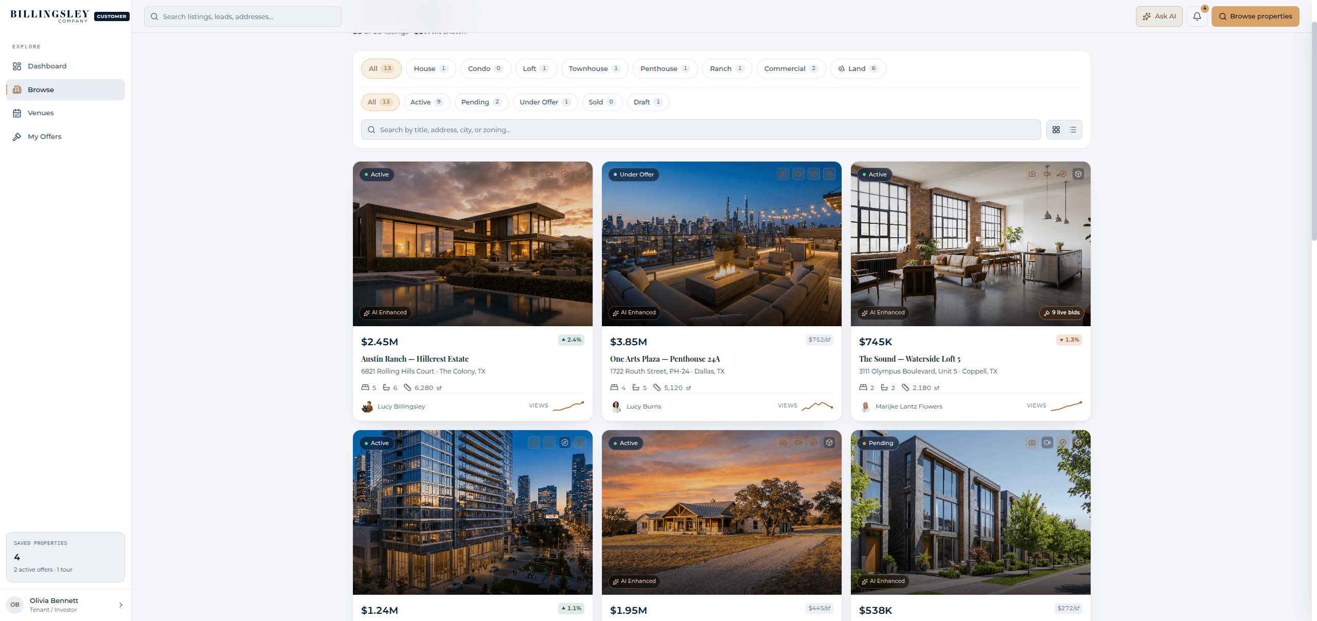 Browse properties
